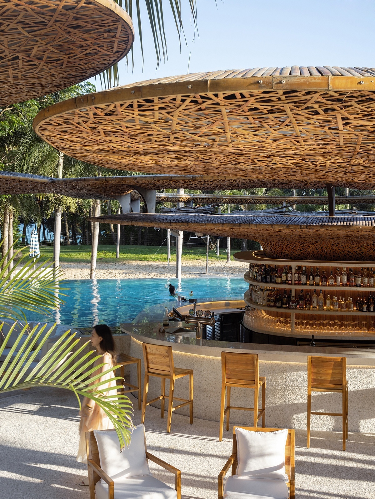 三亚艾迪逊酒店海滩俱乐部丨中国三亚丨万社设计-66