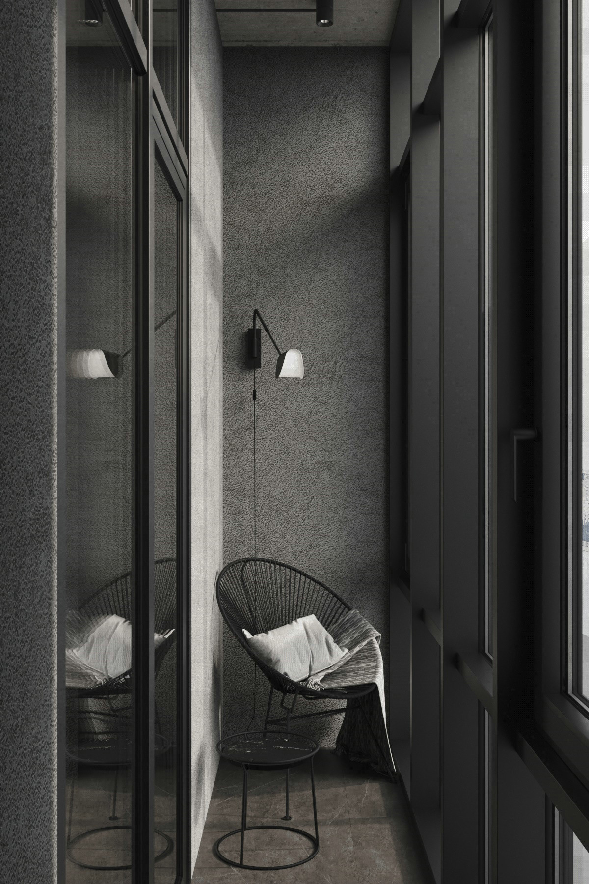 深色系公寓设计-29