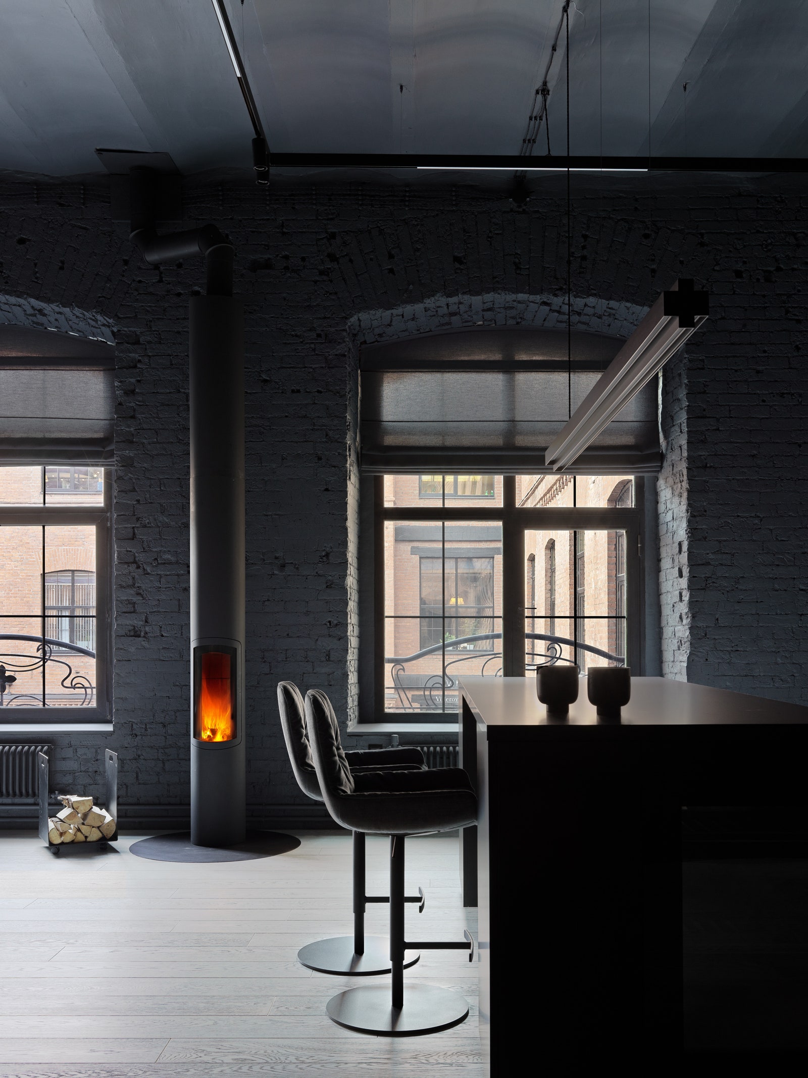 150㎡原工厂建筑内公寓设计丨俄罗斯莫斯科丨设计师塔季扬娜·库兹明娜-18