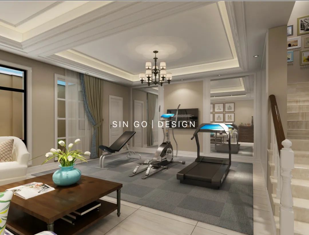 湖畔御园美式联排别墅设计丨星杰-12