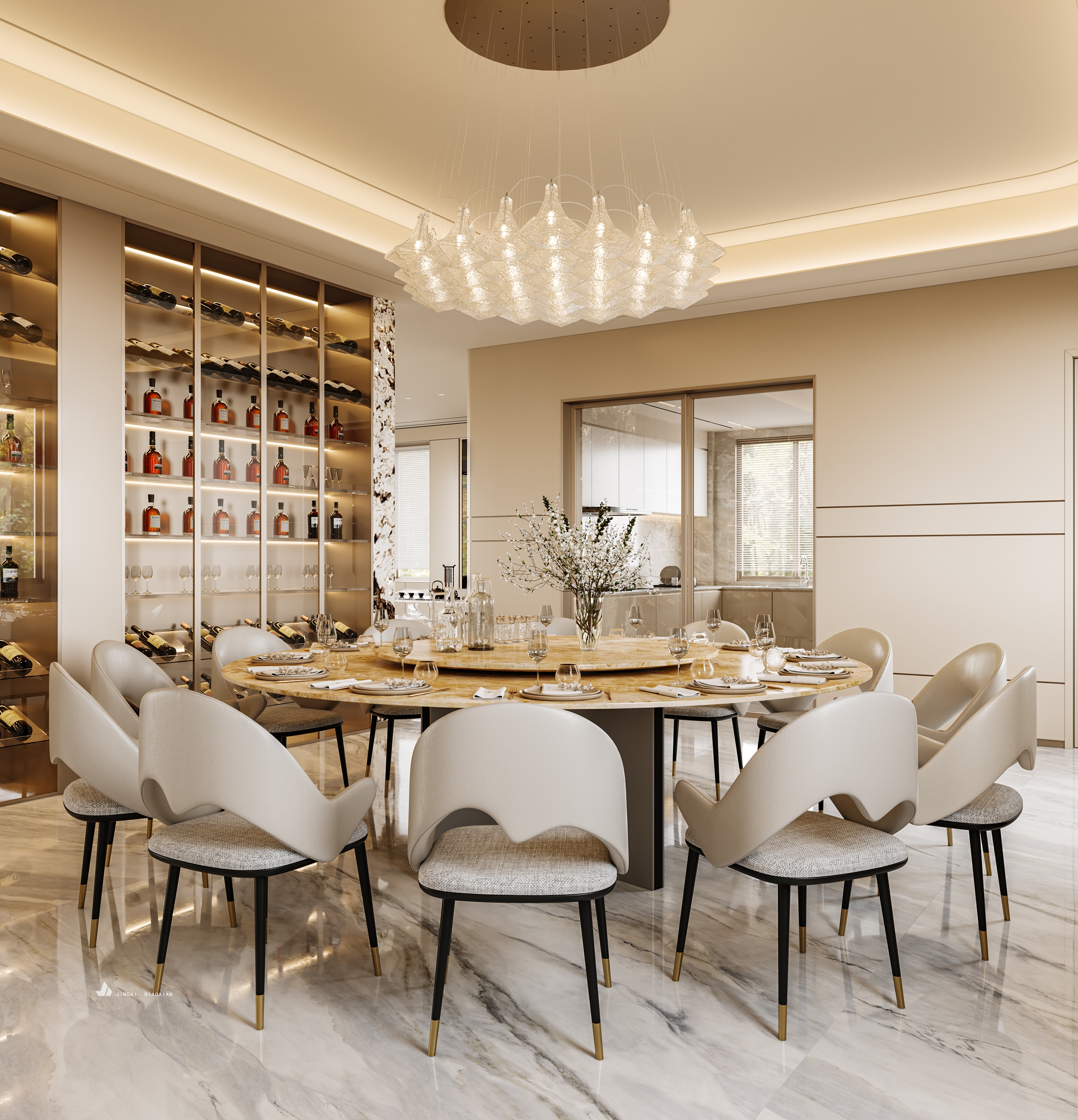 轻奢风与自建房的碰撞-3