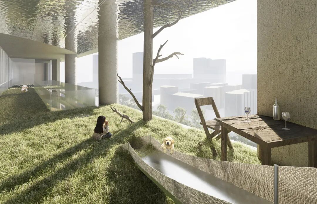 清华建筑毕设“四次元口袋”：聚焦人宠细腻情绪的互动体验空间！“建筑材料转译自然+交互装置植入空间”塑造垂直向度人宠空间戏剧发生体-166