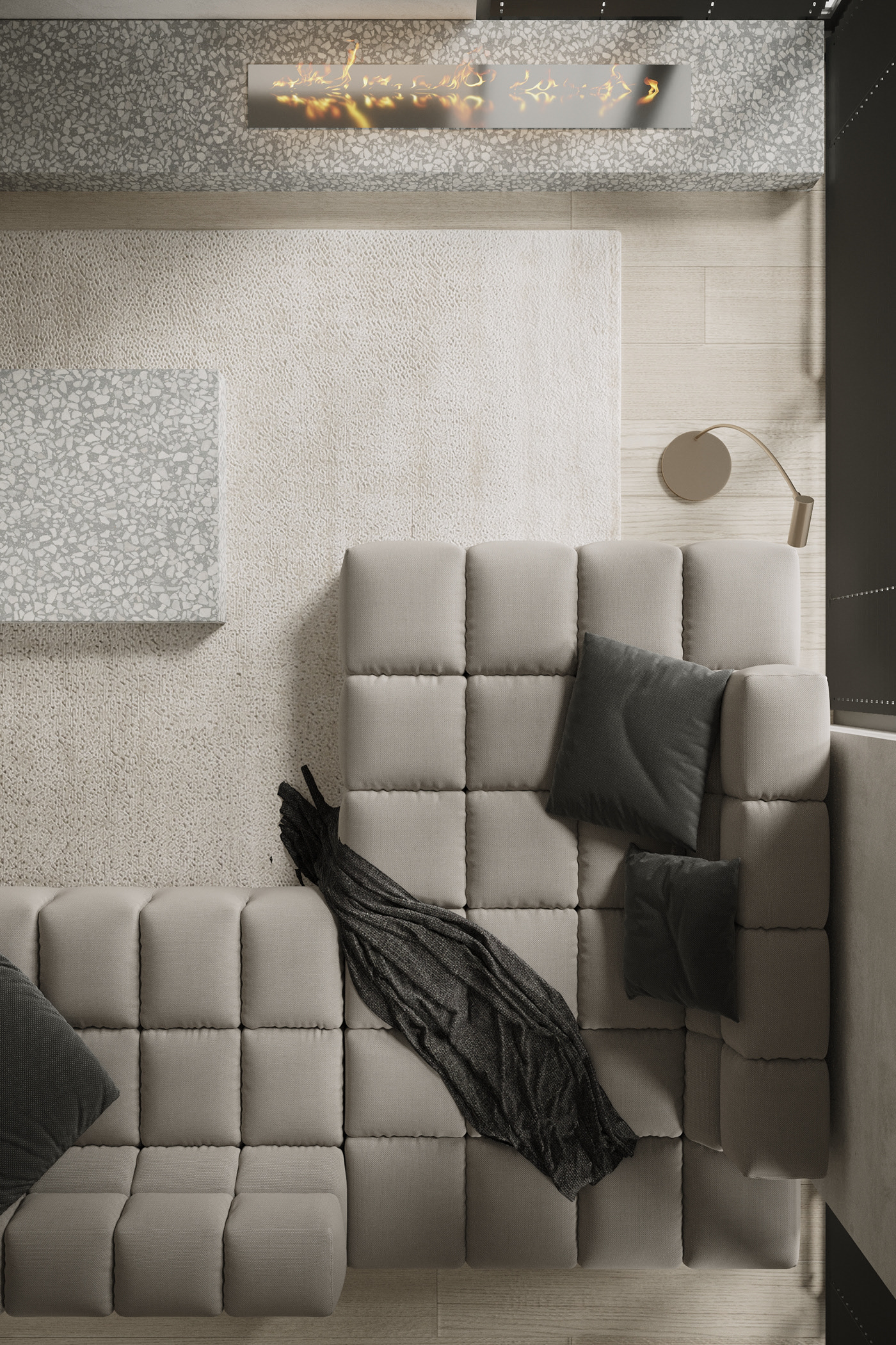 极简中性风公寓设计-8