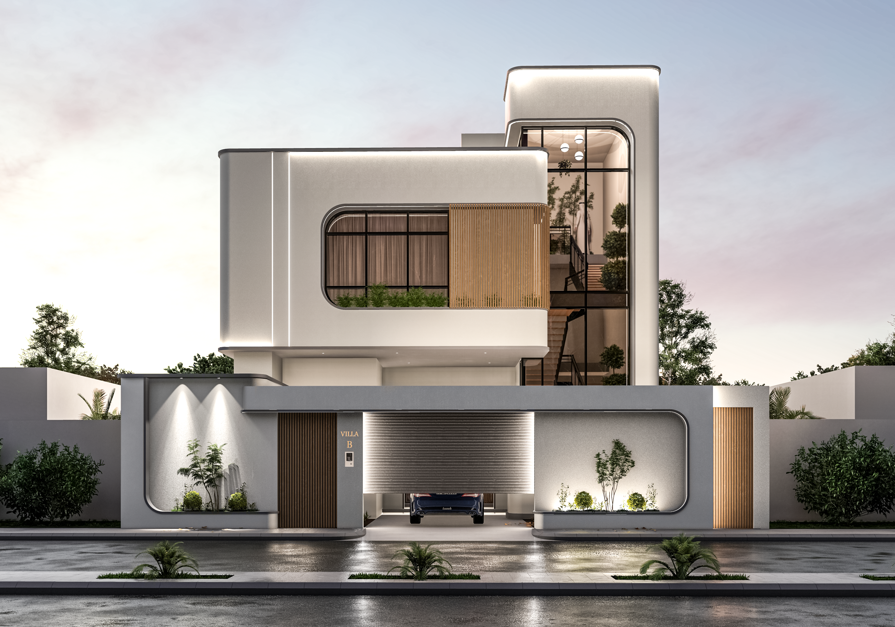 MODERN VILLA ELEVATION DESIGN - EXTERIOR-2