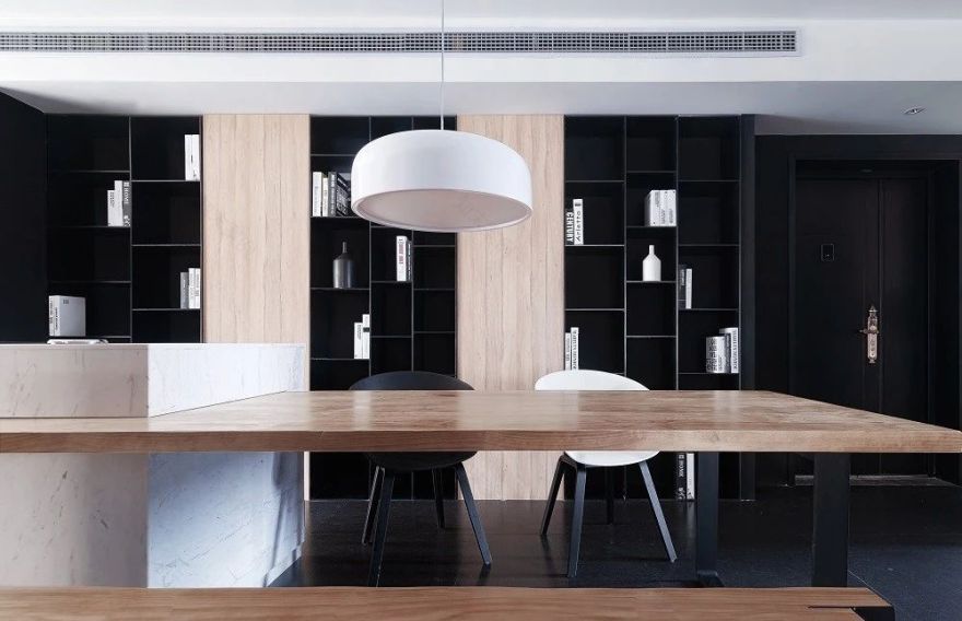 城市岛简约住宅设计,黑白灰打造艺术空间-31