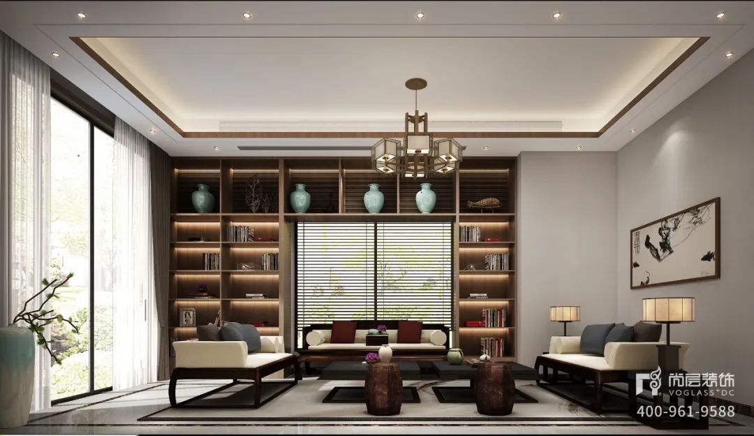 尚层装饰 2600 平气韵大宅 | 新中式风格的美学盛宴-43
