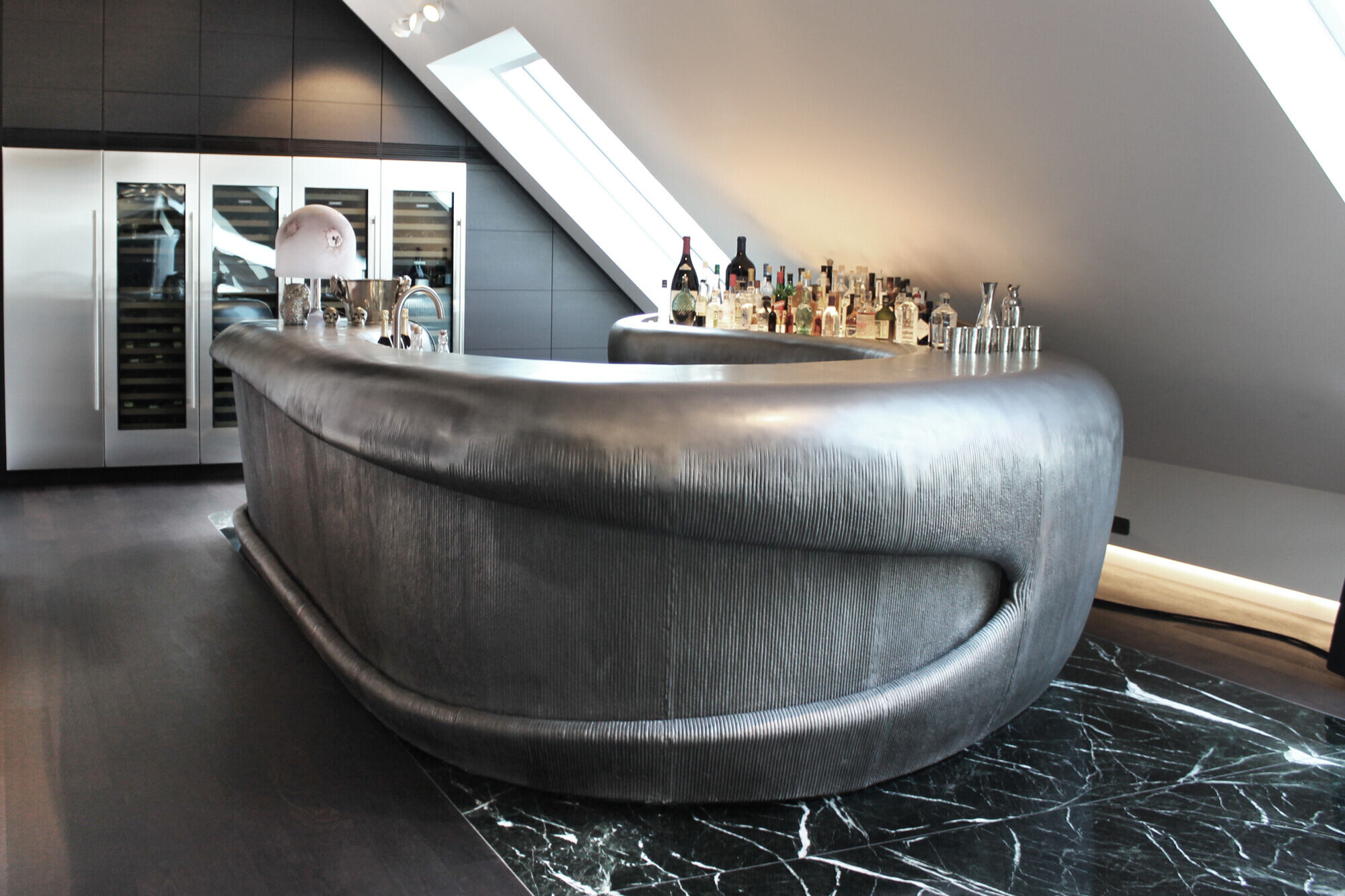 维也纳金属打印吧台，诠释有机曲线优雅-7