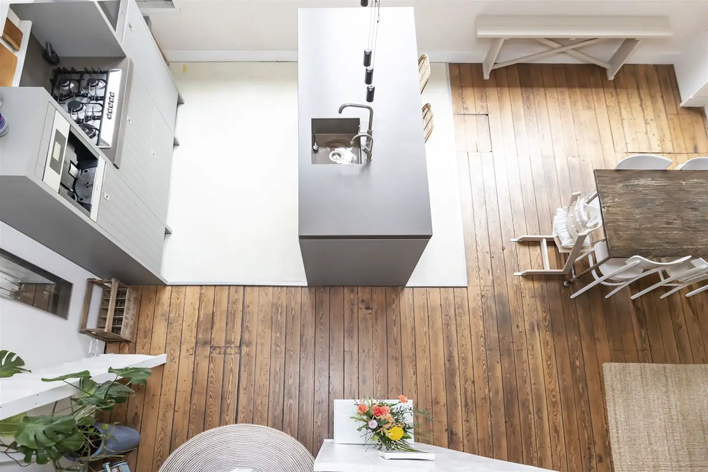 荷兰阿姆斯特丹砖石老楼复式阁楼设计-11