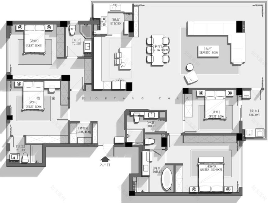 牡丹园极简现代家居丨格堂设计-118