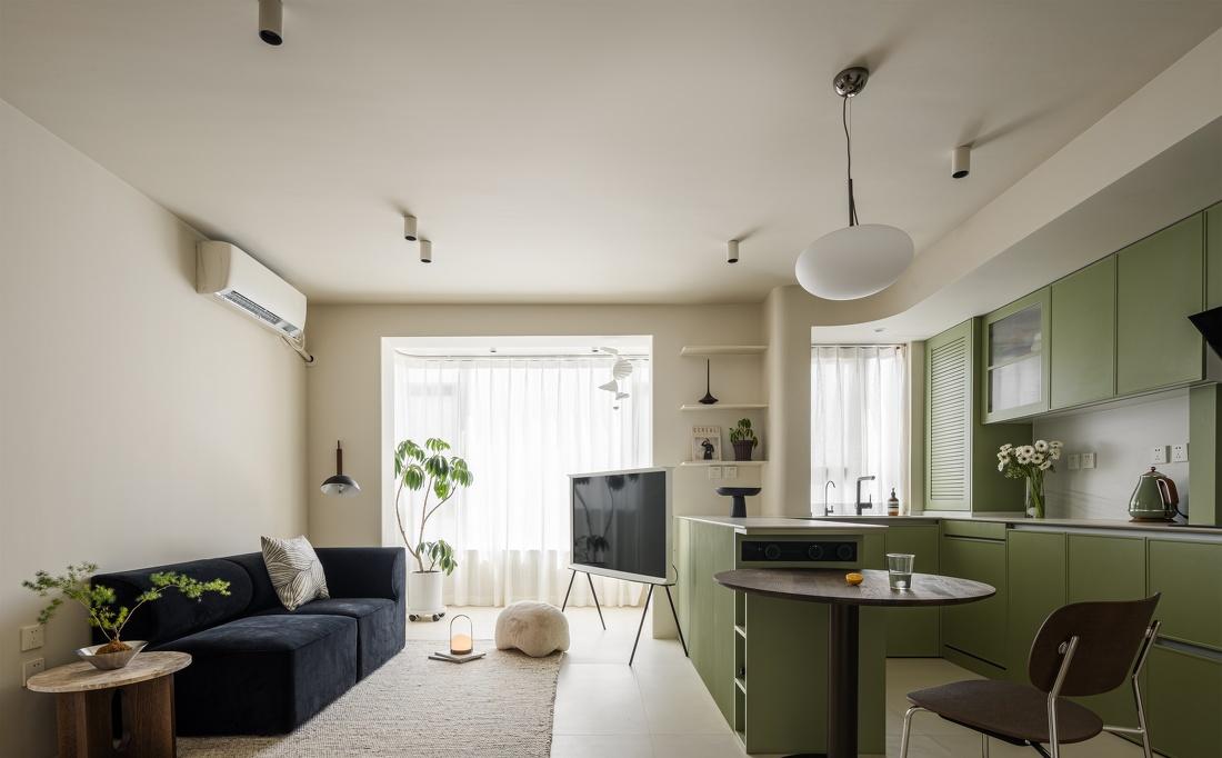 牛油果绿轻复古家居设计-6