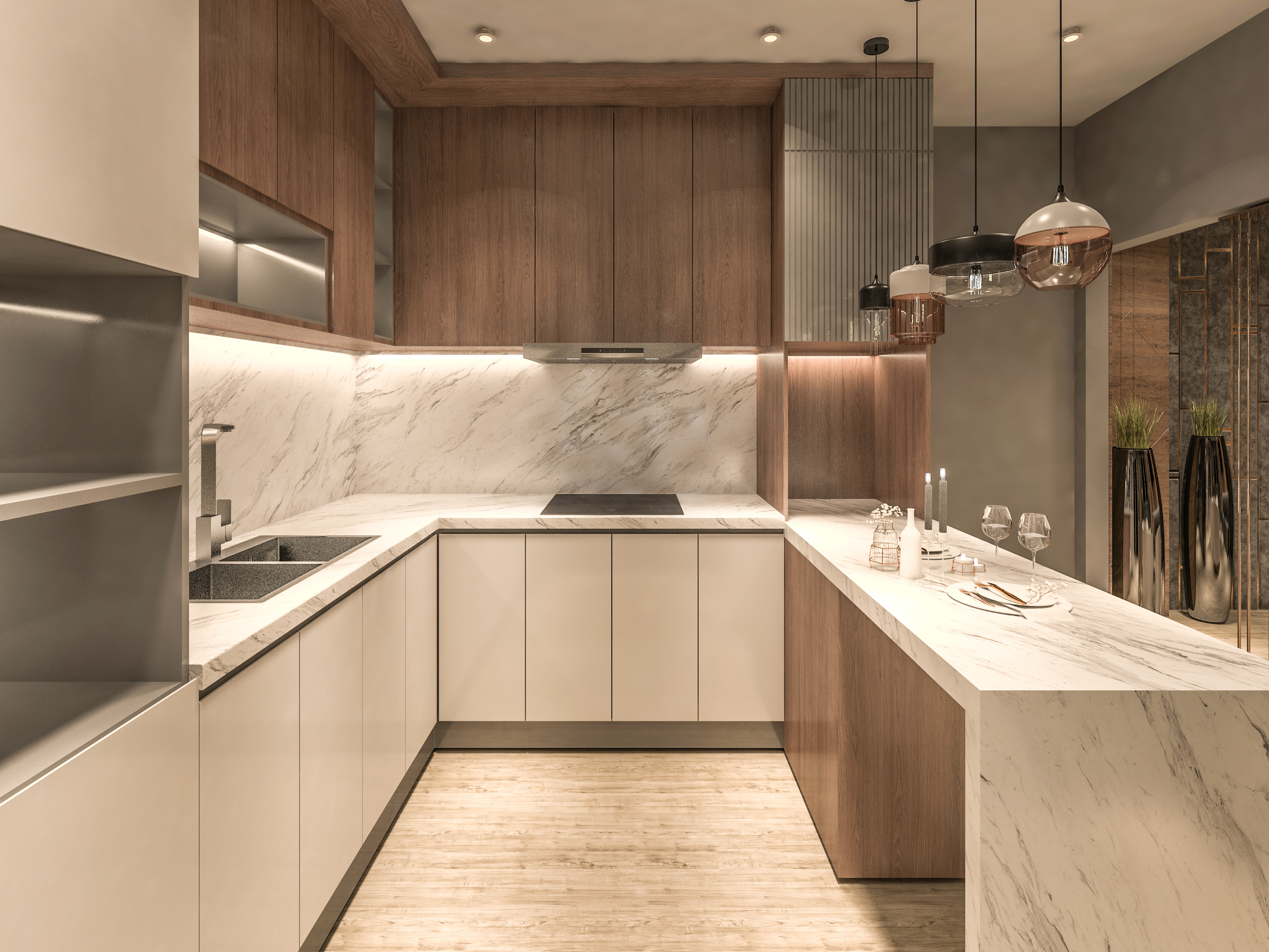 Modern Reception & Kitchen-8