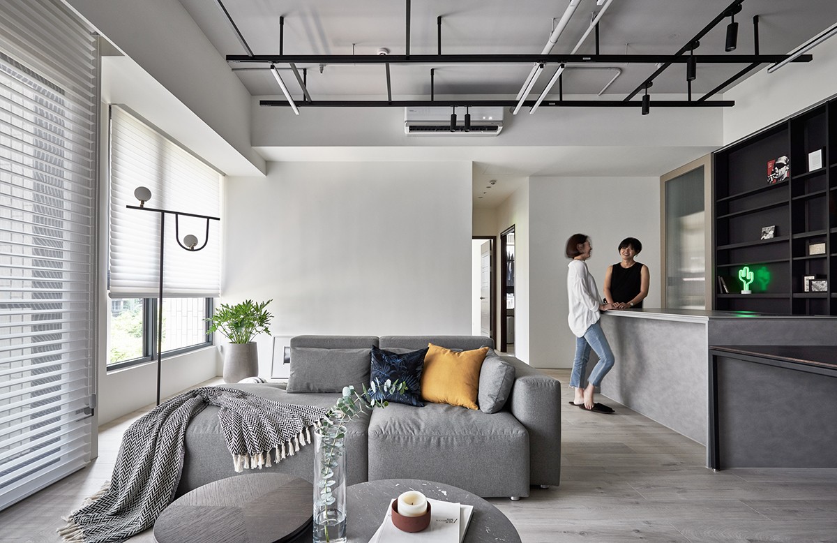 现代北欧风的居住空间-14