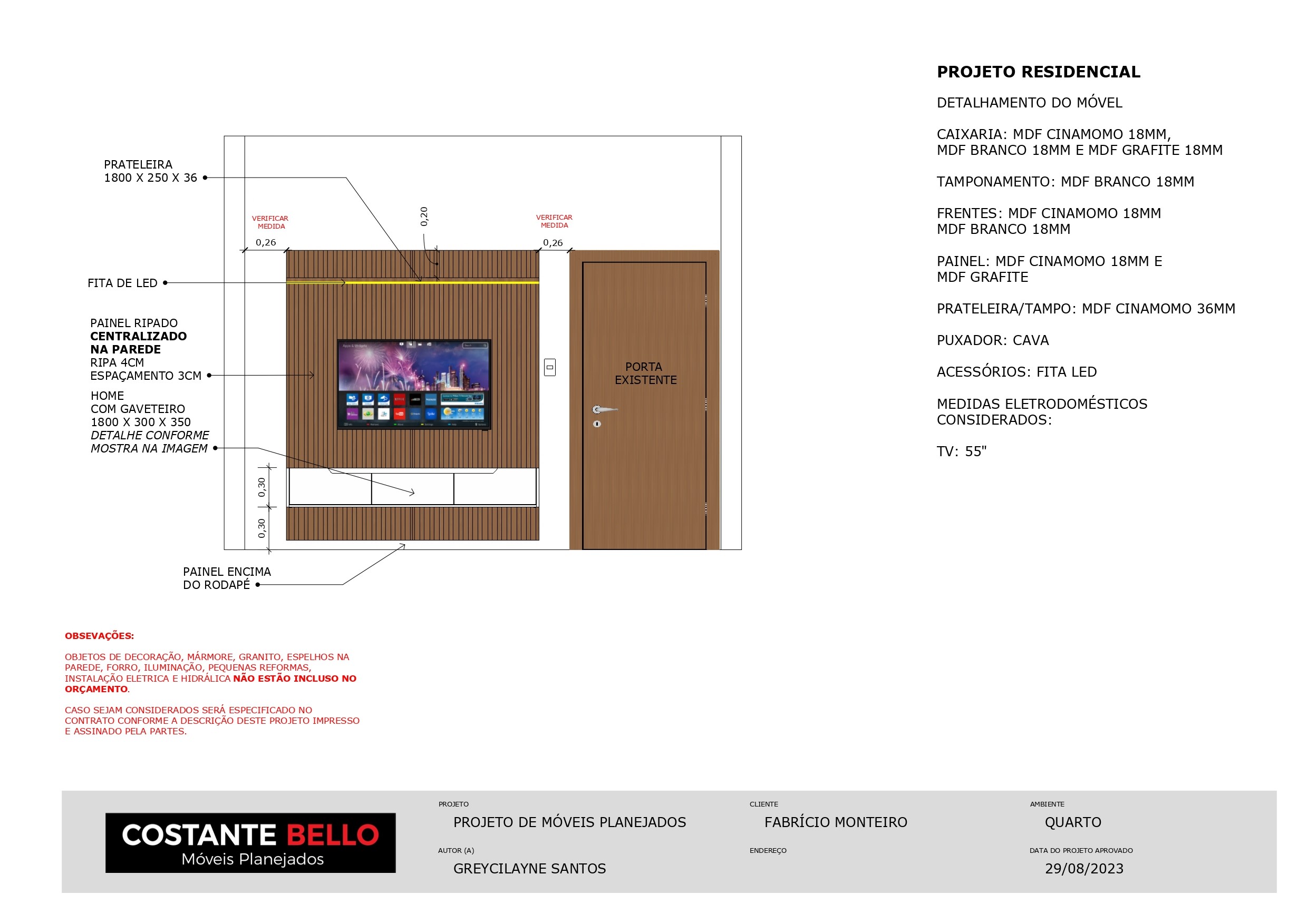 PROJETO QUARTO/ SALA - CONSULTORIA DE INTERIORES-3