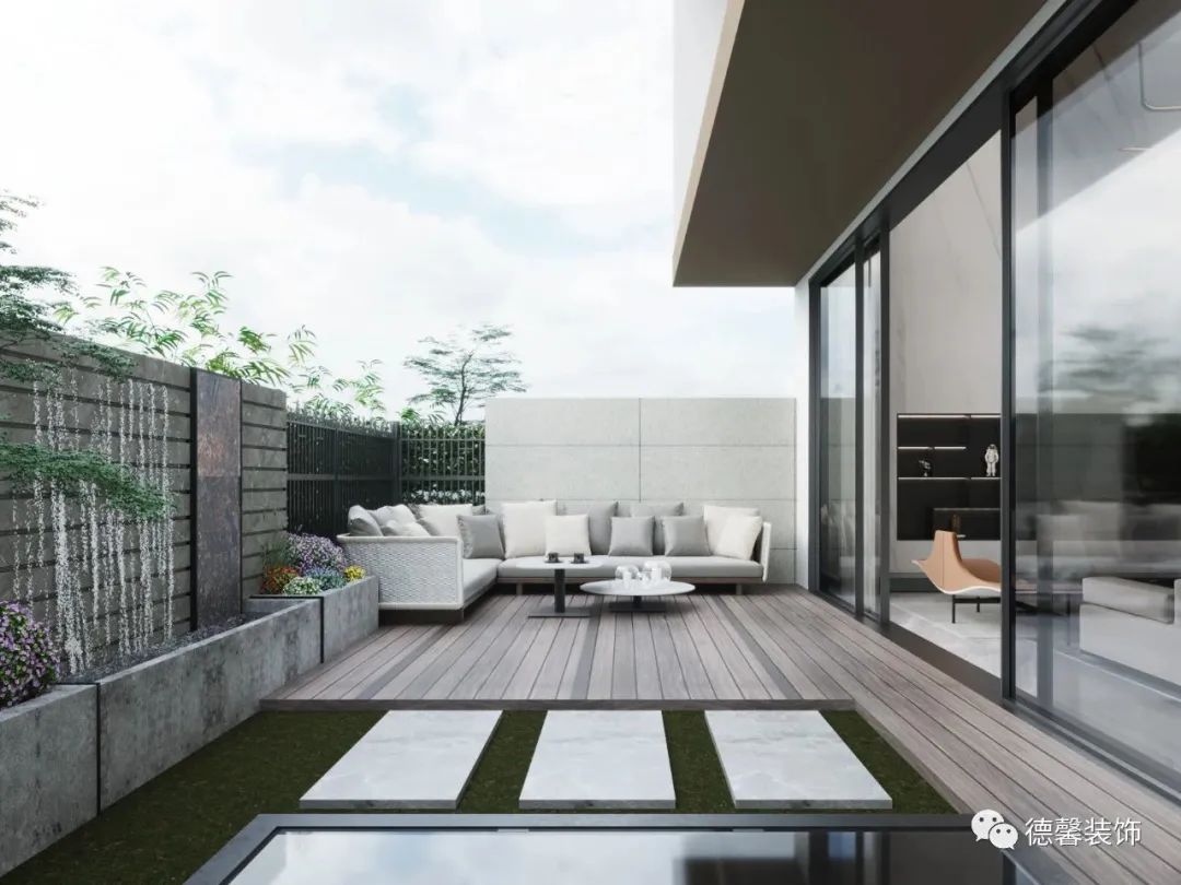 灵动弧线诠释现代艺术美感·云峰原著 425㎡联排别墅设计丨德馨装饰-25