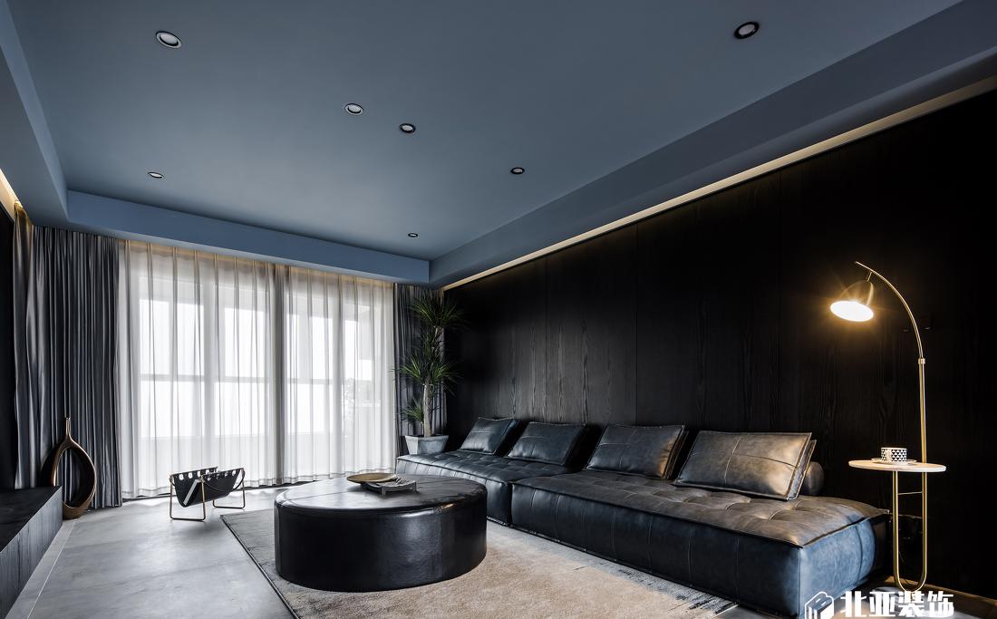 江苏北亚 140㎡后现代风大宅 | 黑与白的精致韵律-3