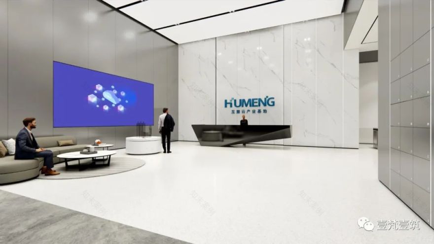 互盟云产业基地外立面及大堂改造设计丨中国深圳丨深圳市壹梵壹筑设计有限公司-35