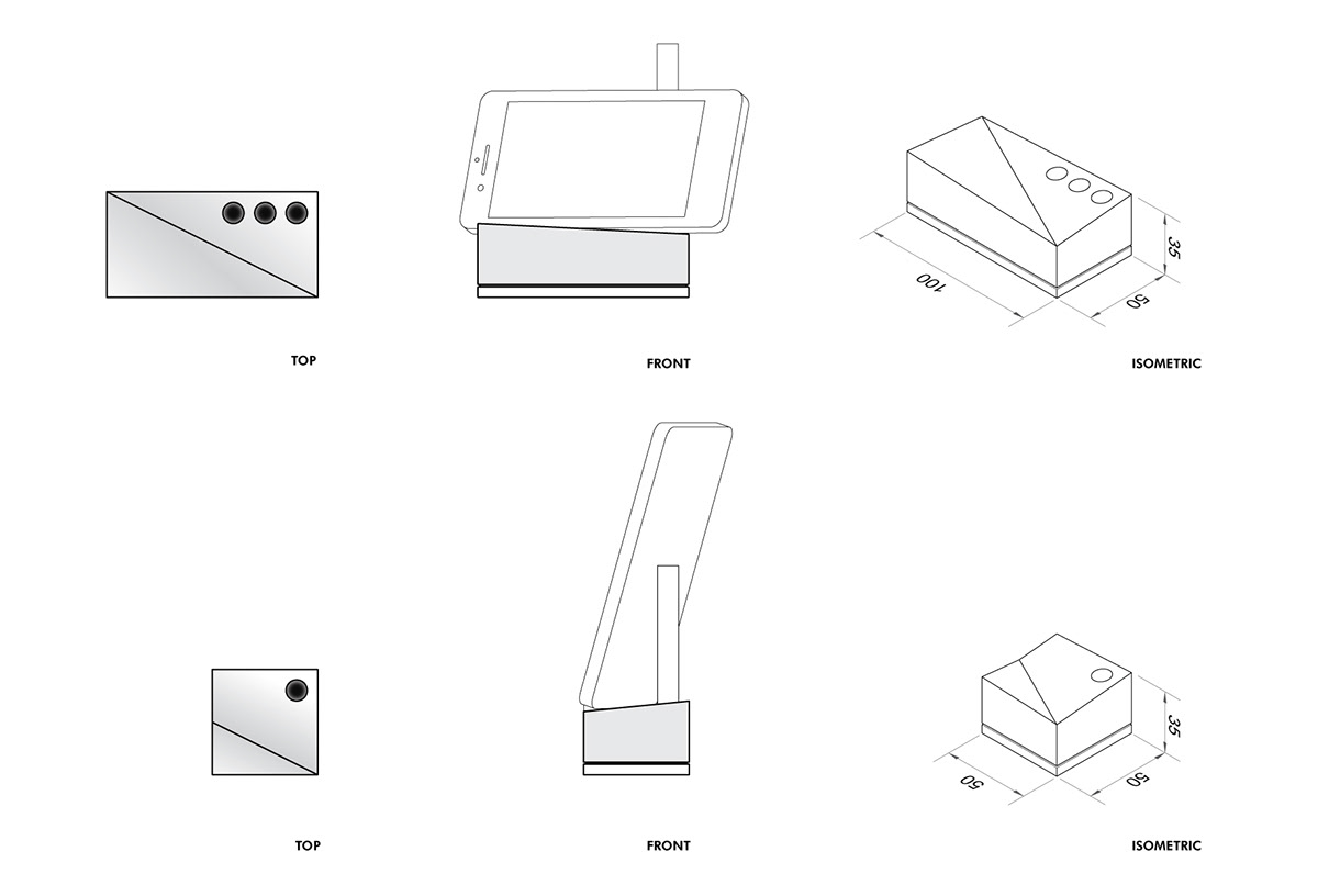 首尔 LAB·CRETE 设计室创意混凝土手机支架-10