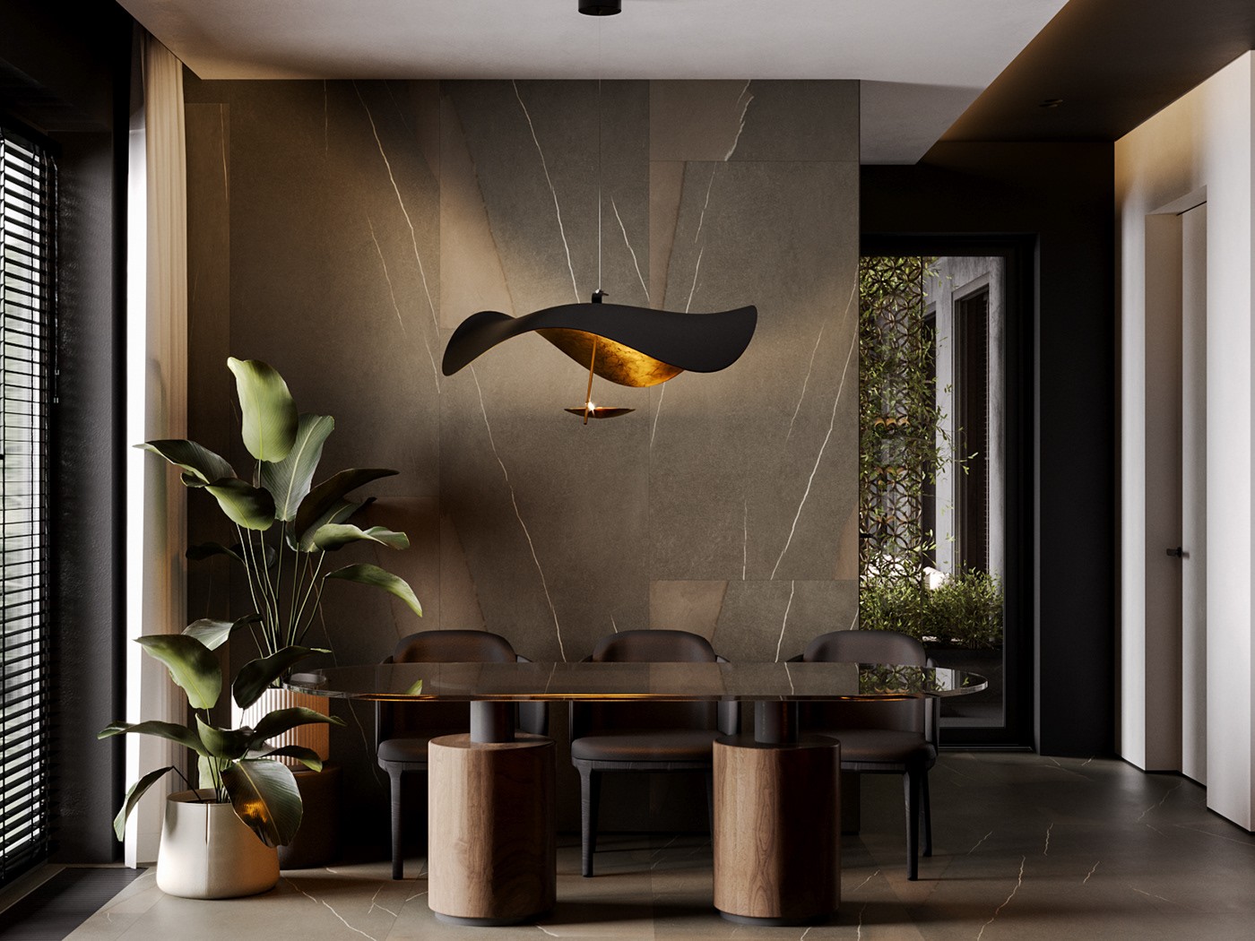 黑棕复古配色空间设计-85