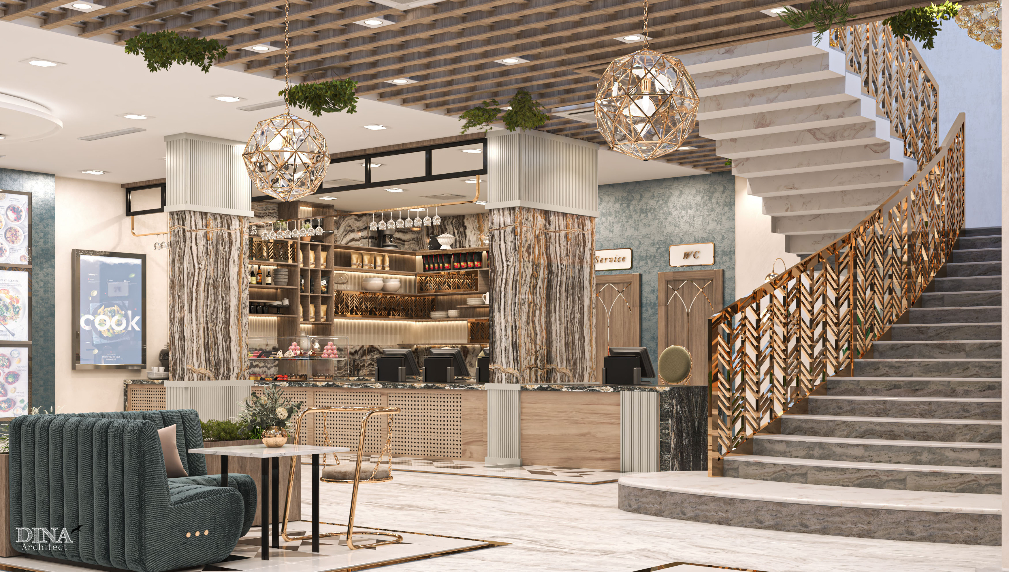 Sooad 餐厅丨沙特阿拉伯麦加丨Almamlka design-18