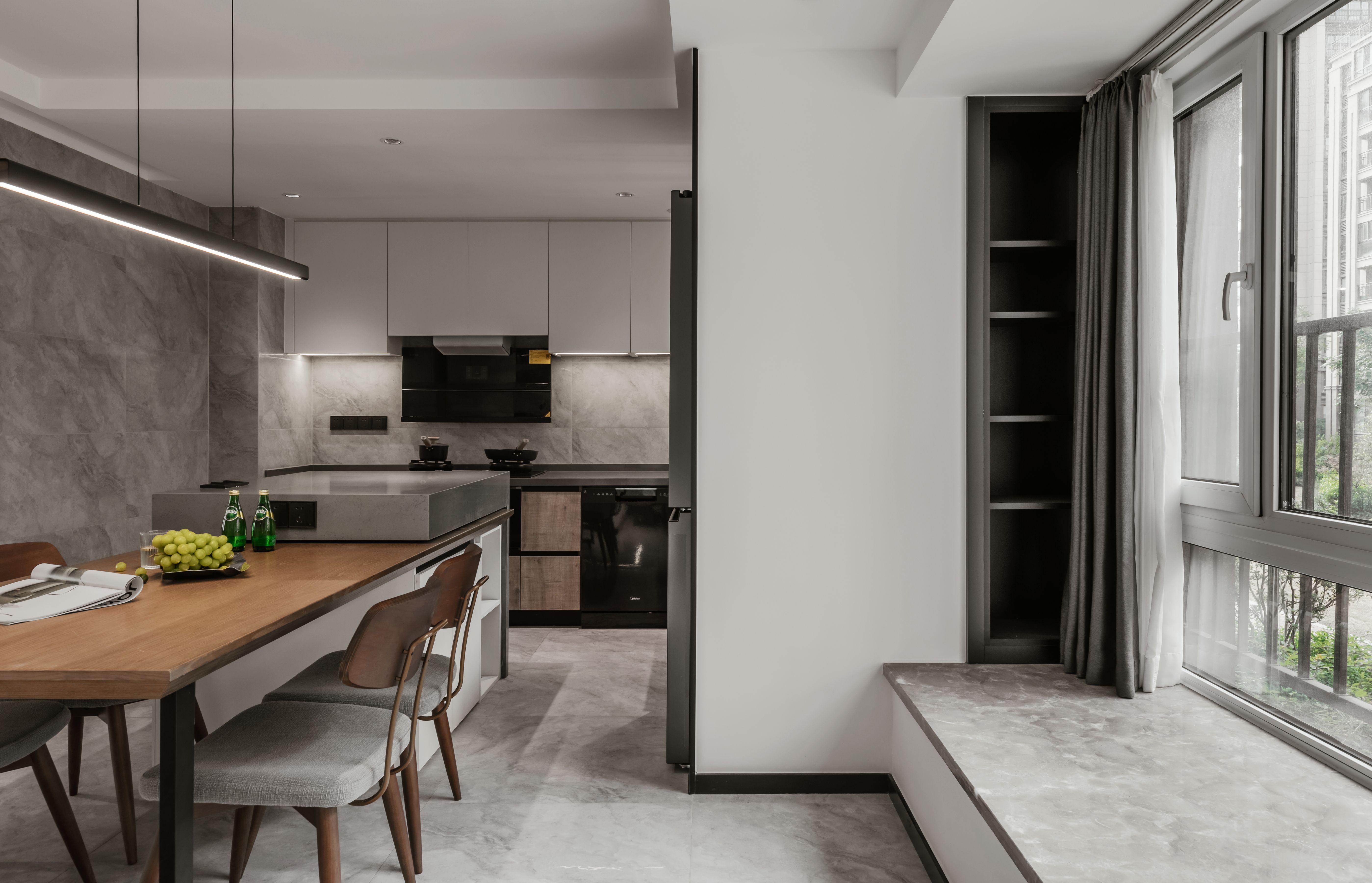 127㎡现代盐系住宅设计丨一道设计-19