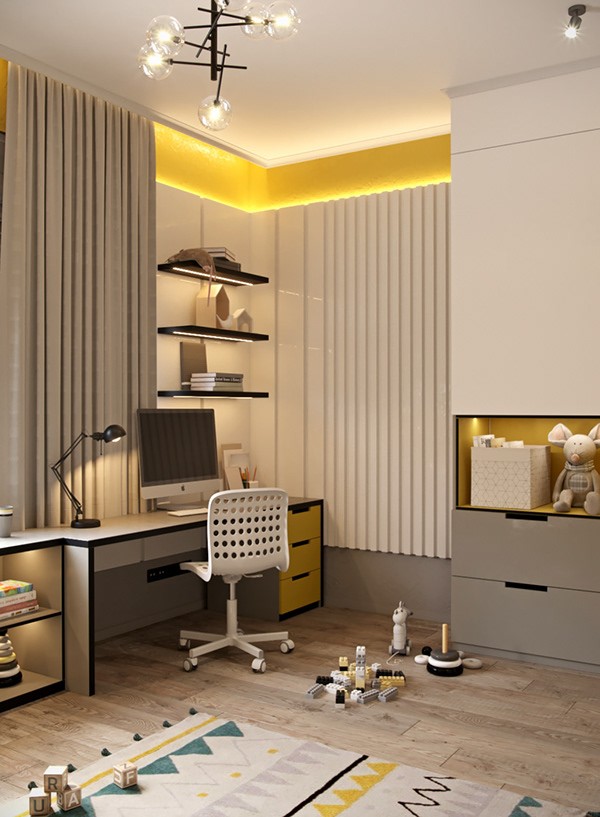 300平方米--浅色系空间设计-17