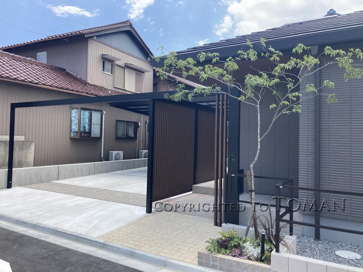 三重県四日市市S様邸和モダン新築外構工事丨日本三重-4