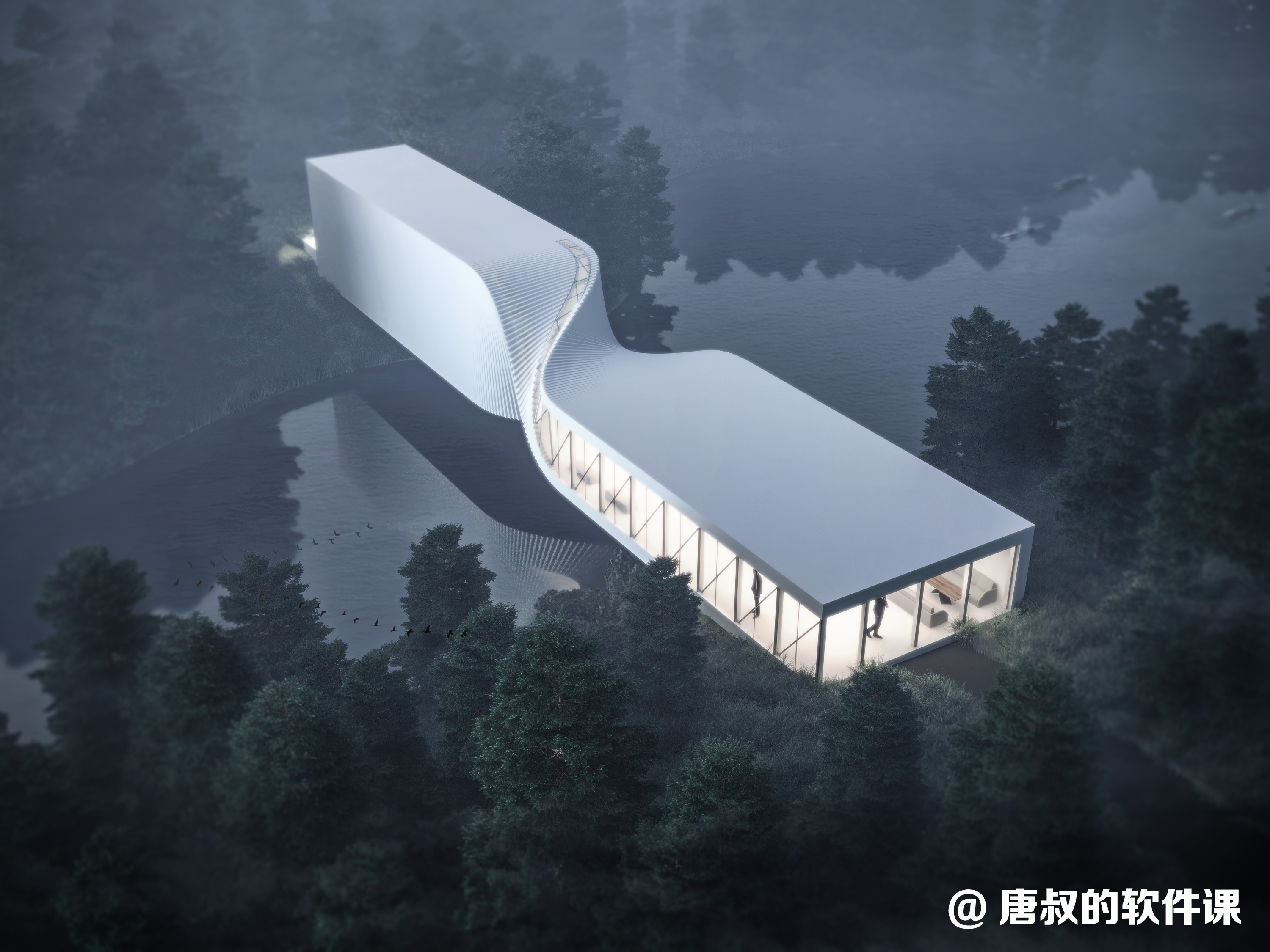 Kistefos Museum by BIG—写实渲染效果图-5