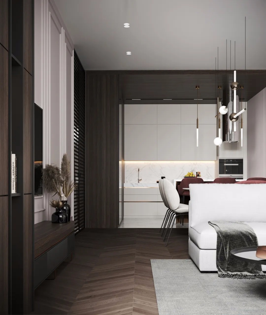 俄罗斯简约风的小公寓-14