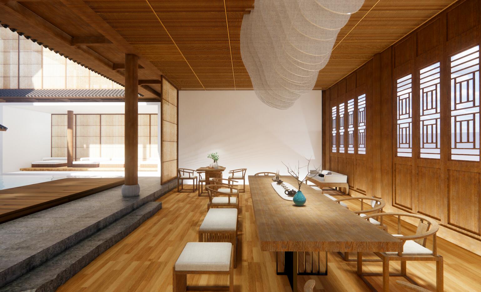 张家界庸城汤屋民宿酒店—AD国际岸狄建筑设计-21