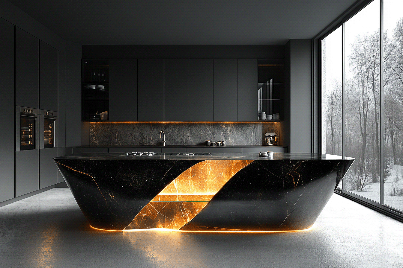 Extraordinary Bespoke Kitchen Islands by AICI-117