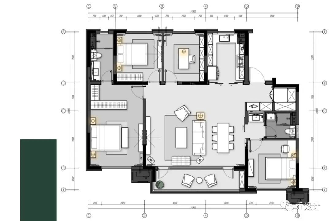 盘锦万科峯汇项目样板间设计丨中国盘锦丨北京楮乔室内设计有限公司-105