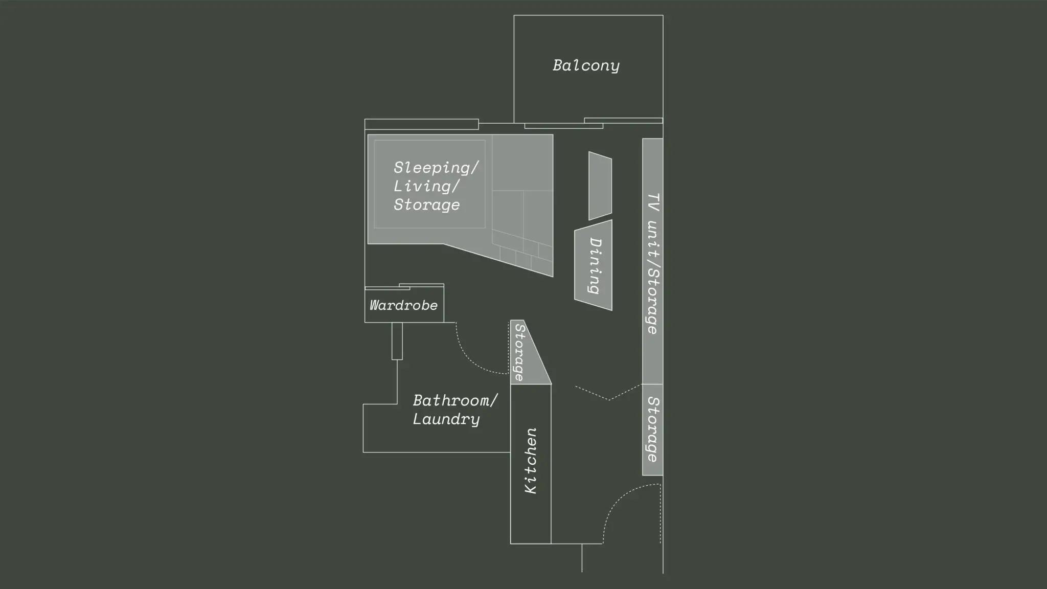 新加坡 43m2 公寓,Metre Architects 打造多功能空间-12