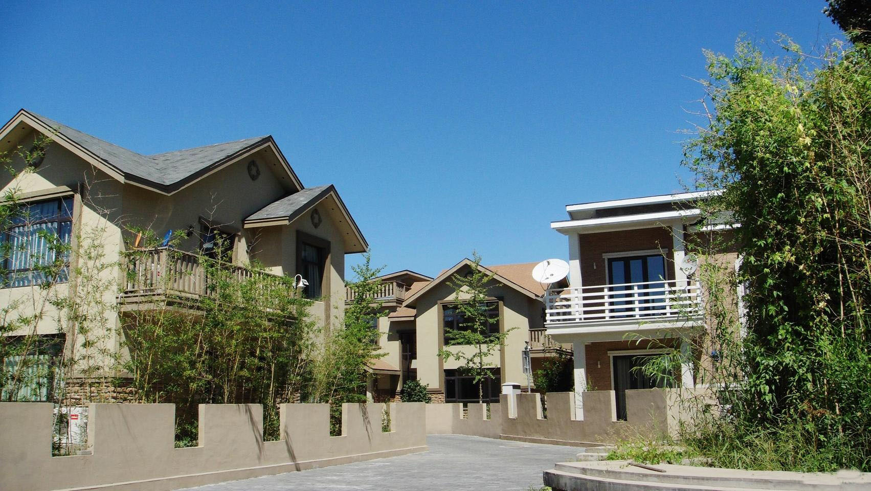 北京平谷桃花源度假村——环保木结构别墅群-17