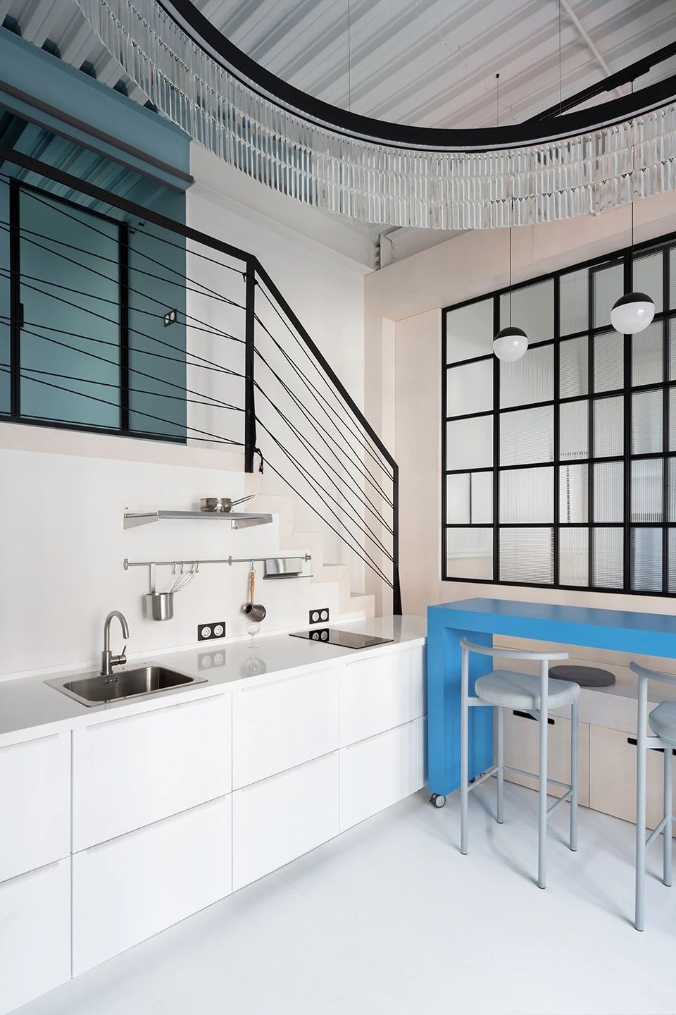 工业风也能轻盈又好看！这个50㎡的loft太适合独居了！-19