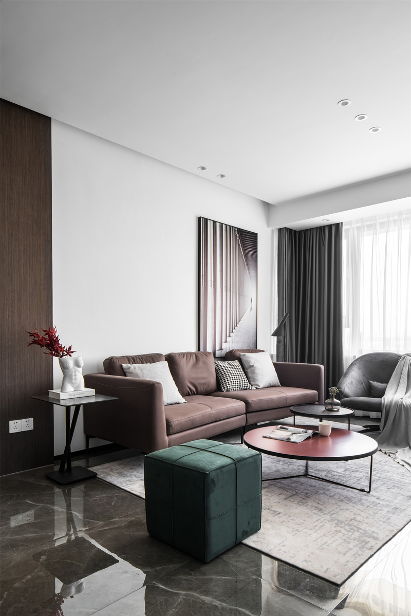 松涛苑120㎡现代简约公寓，精致实用空间-5