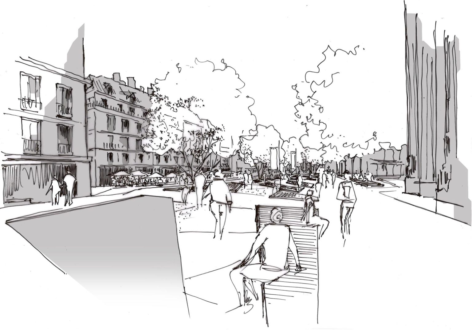 ROUEN  市区公共空间整治（塞纳  大教堂区域）丨法国鲁昂丨Atelier VILLES & PAYSAGES等-26