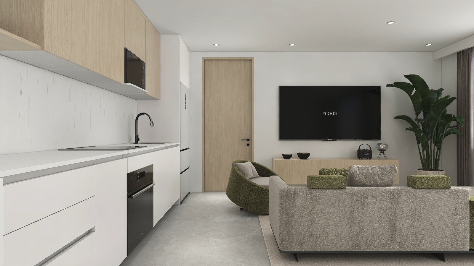 Green Moon Project. Kitchen Design. Type 01-3