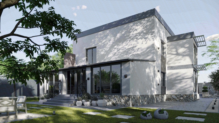 City villa renovation and exterior design-14