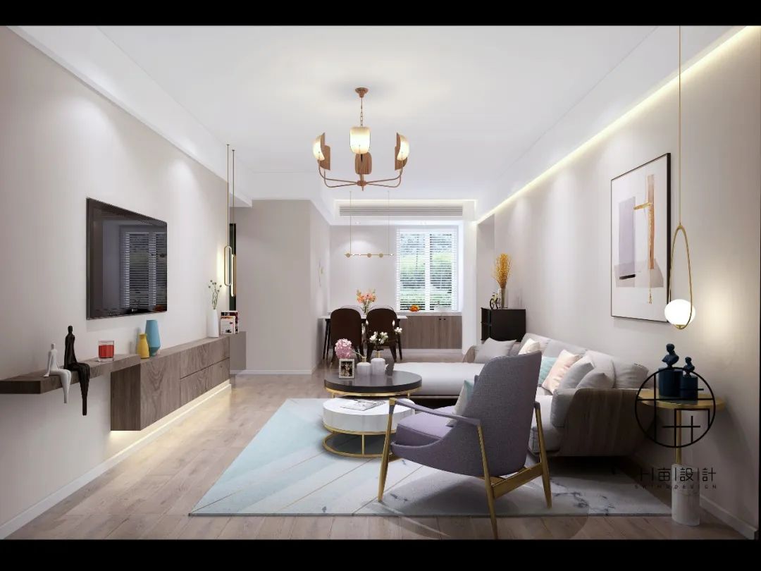 内江邦泰天誉 103㎡自然新颖个性空间设计-23