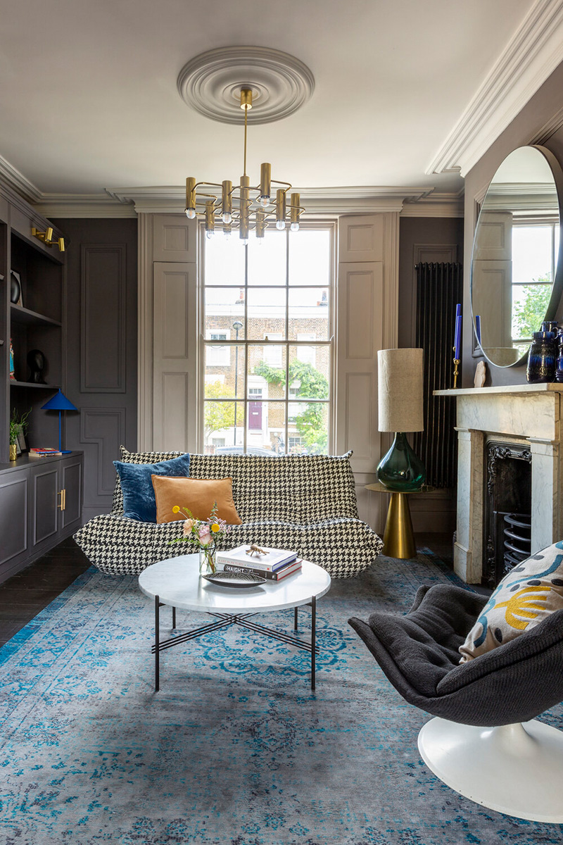 伦敦设计师之家 | 创意混搭打造四居室-10