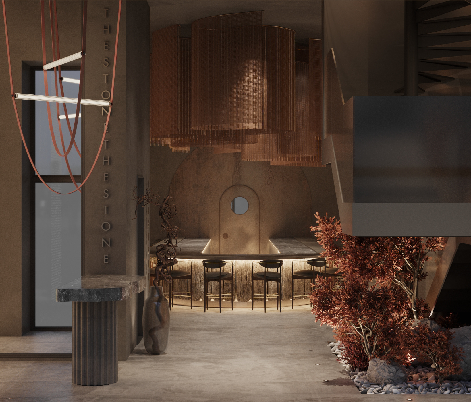 280㎡餐厅设计 超有氛围感！-1