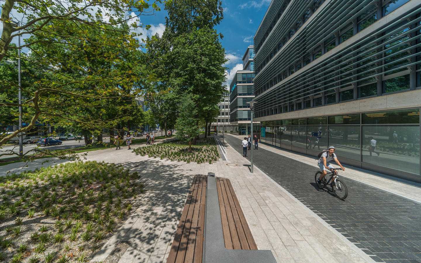 德国慕尼黑西门子总部公共庭院设计丨Henning Larsen 建筑师-10