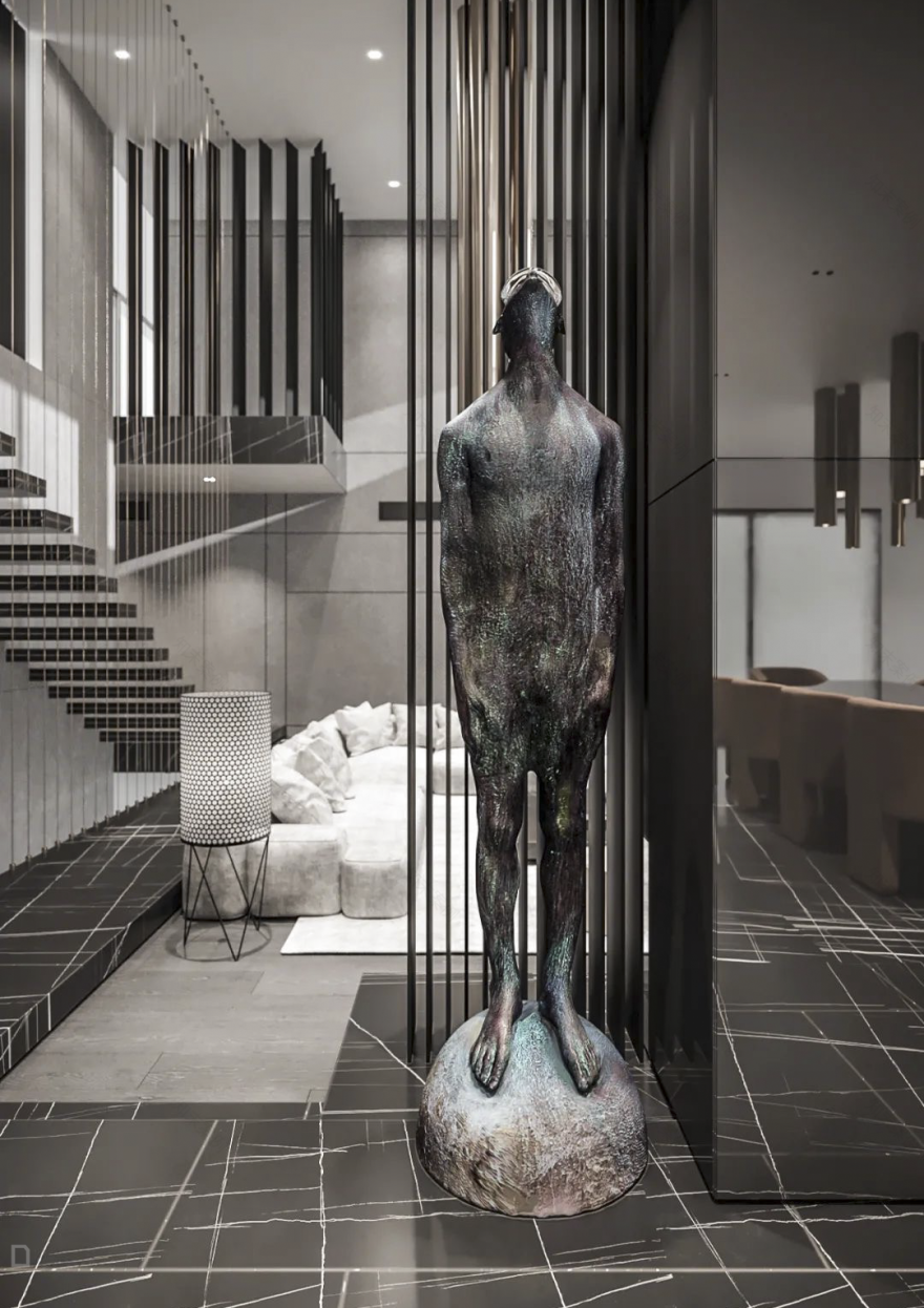 现代简约玄关设计-14