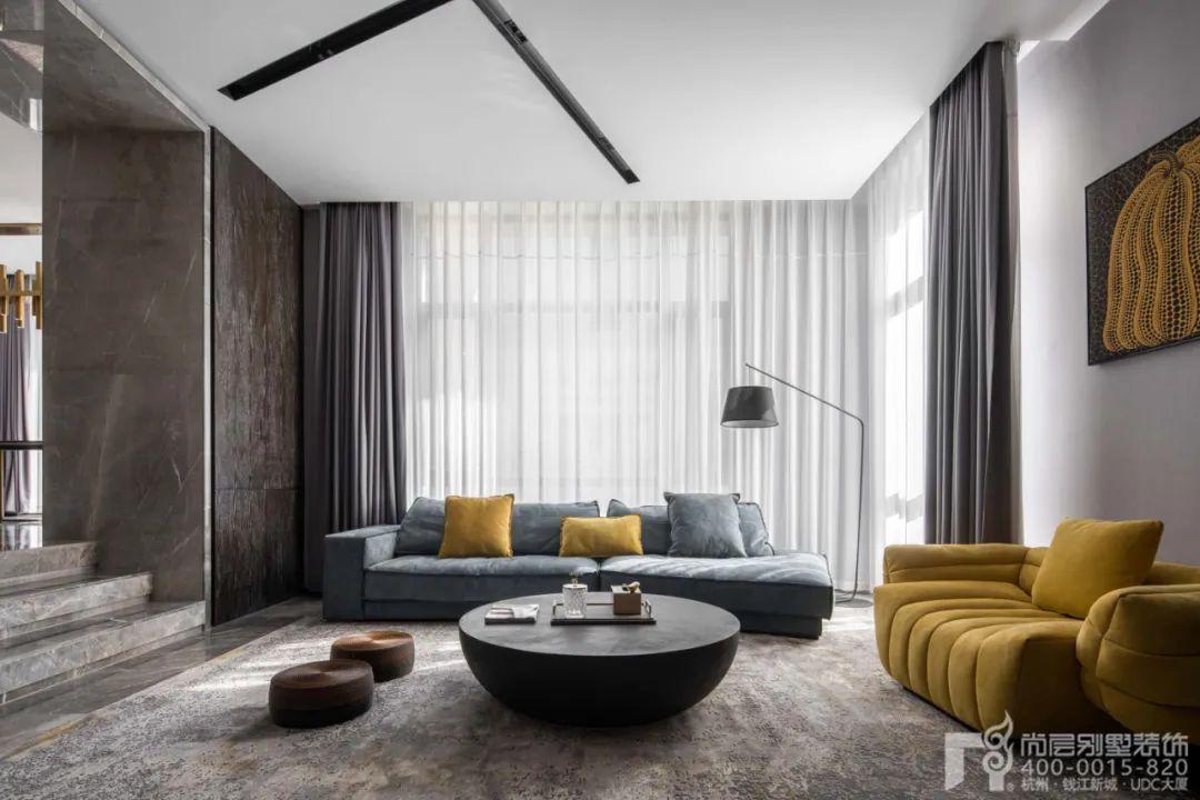 高级灰调打造 550㎡私宅丨中国杭州丨尚层别墅装饰-18