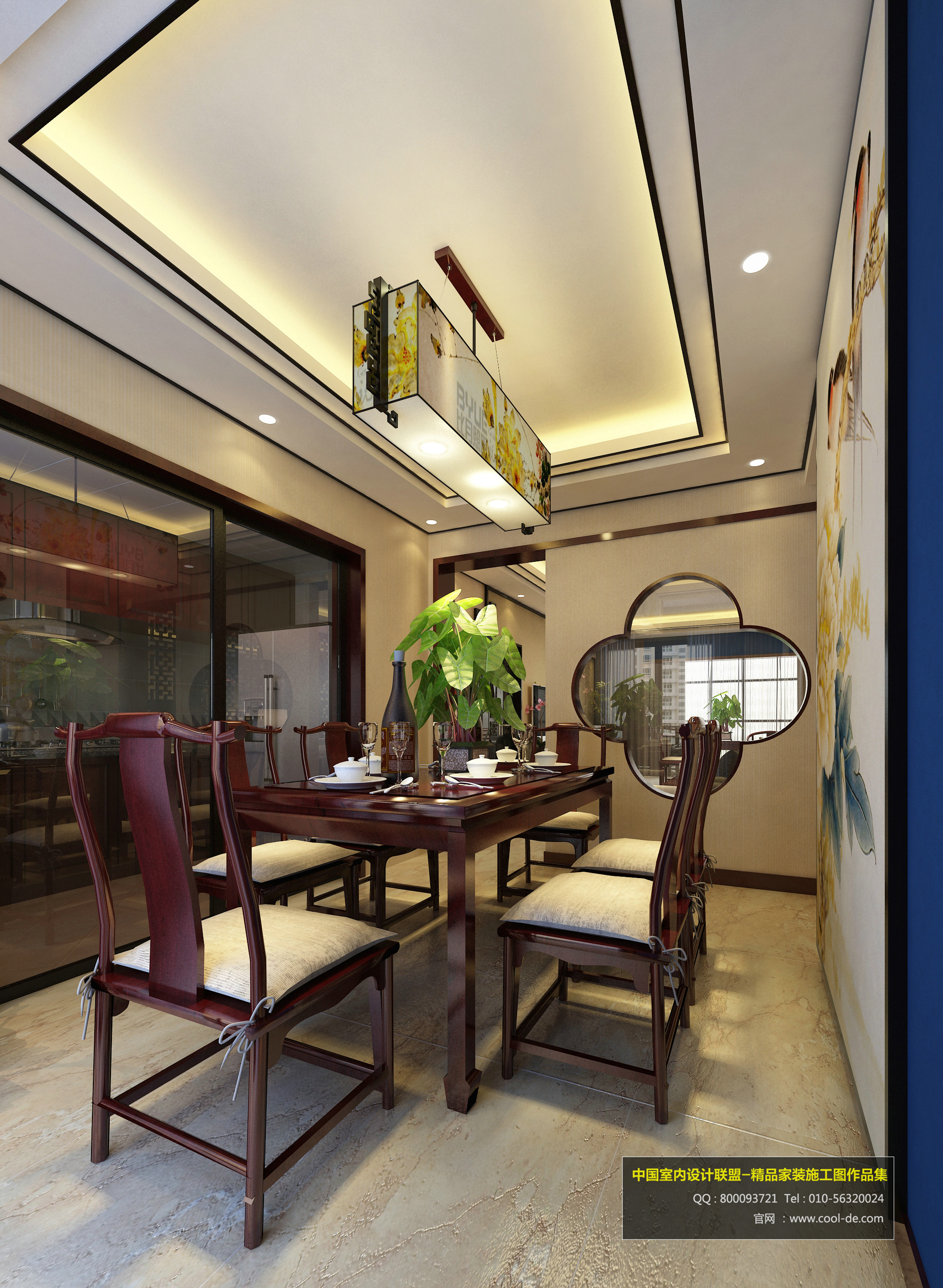 刘耀成 《牡丹诗》  河南洛阳130平米中式设计-10