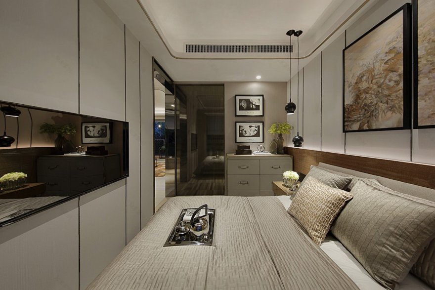 115m²珠江湾畔,大城美宅—宏鼎天御江畔样板房 戴勇室内设计师事务所-25