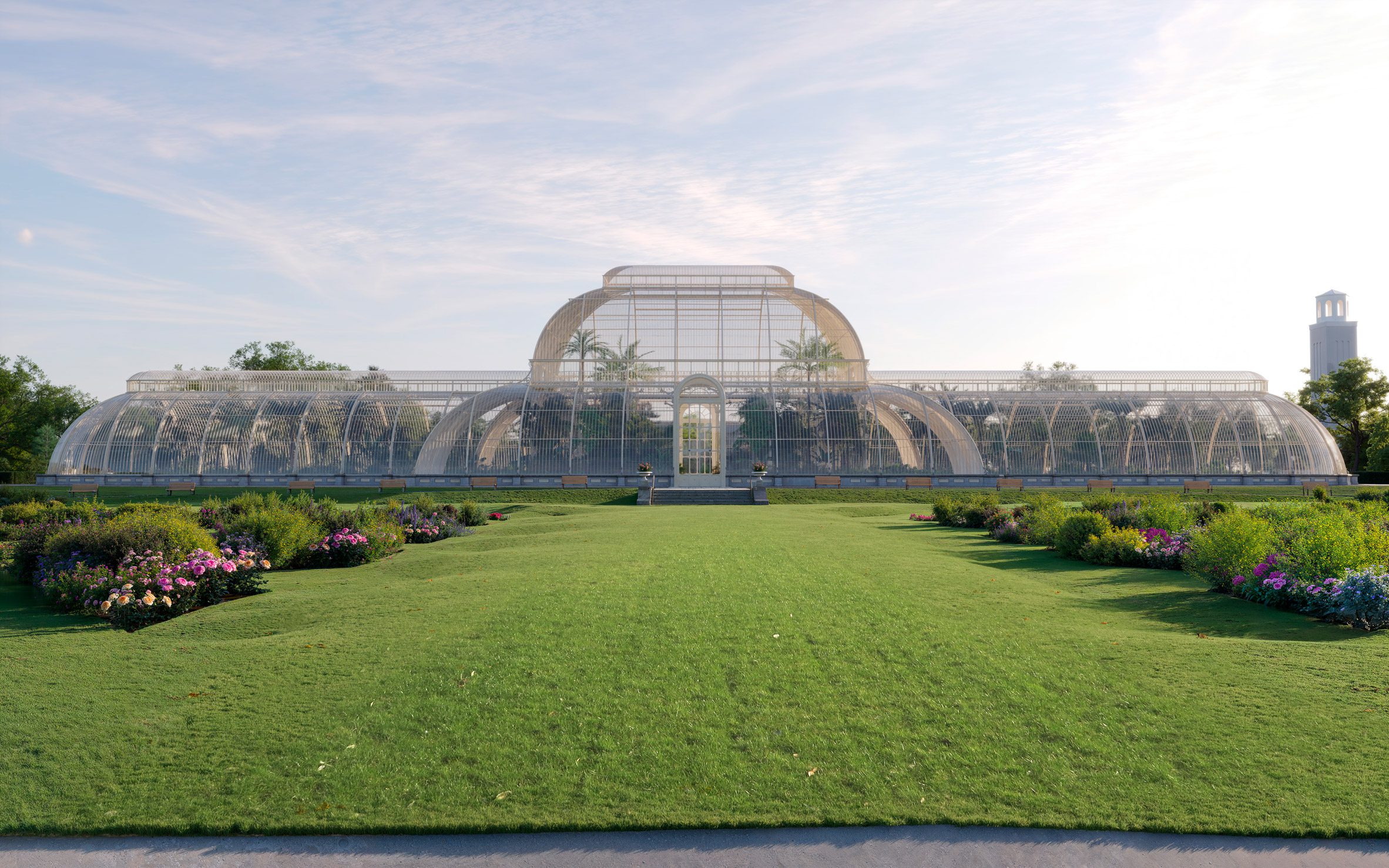 伦敦邱园棕榈屋和睡莲屋改造项目丨英国伦敦丨Hugh Broughton Architects等-7