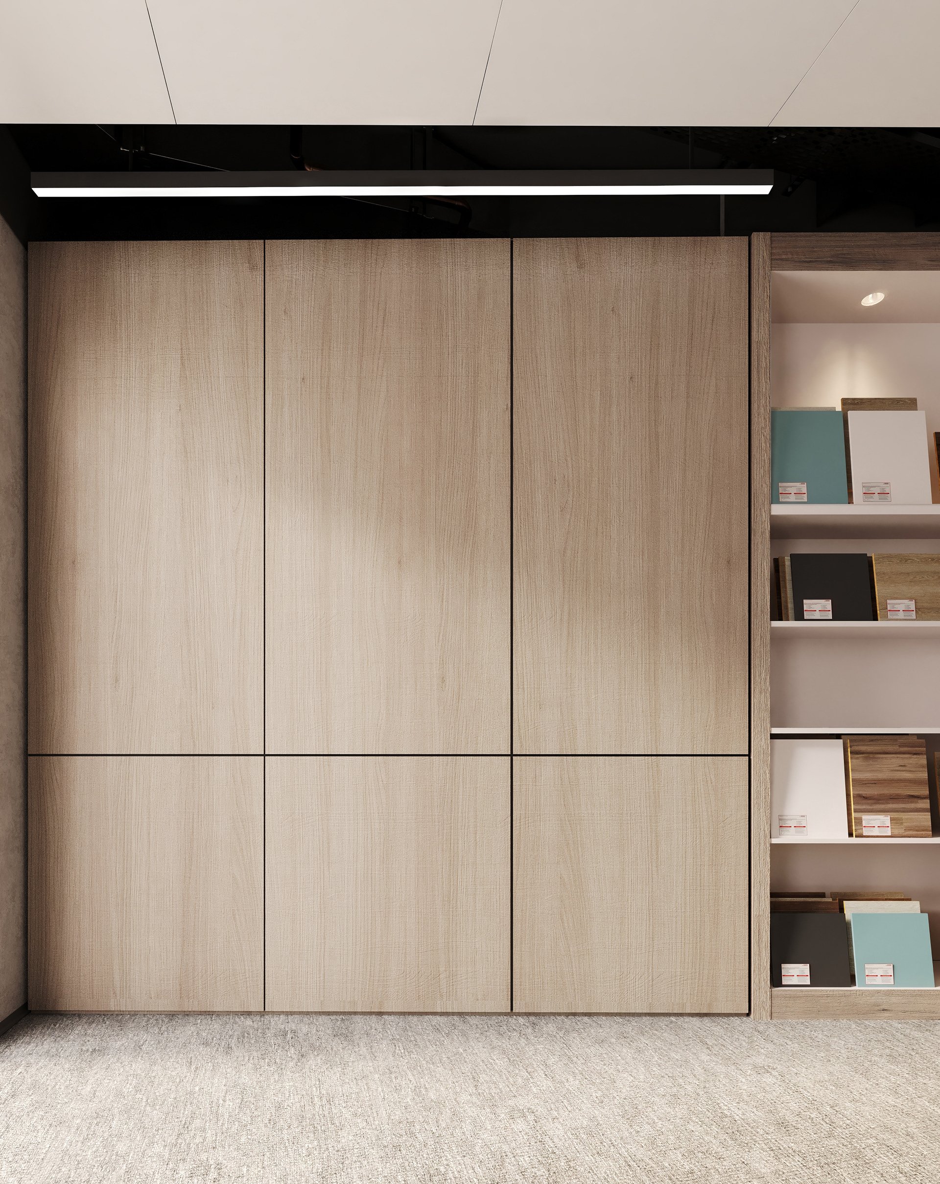 办公空间内饰，爱格（品牌名，推测EGGER一般指爱格品牌，该品牌在建材如板材领域较知名）-37