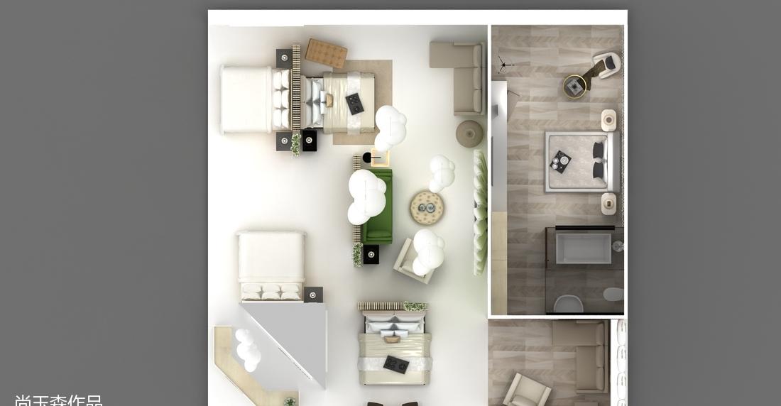 
梦百合展览展厅设计 -10