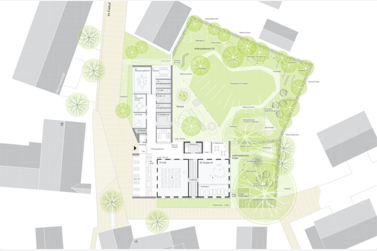 法恩道露天场地的基塔（注：Kita常见为德语Kindertagesstätte缩写，指幼儿园；Freihof是露天场地；Faurndau可能是地名） -8